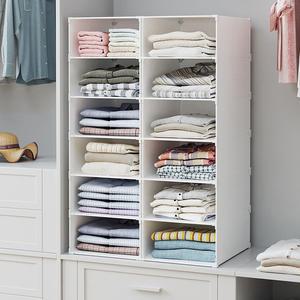 깔끔한 옷장 층별 수납정리함 화이트 트레이 PP / 다용도 공간활용