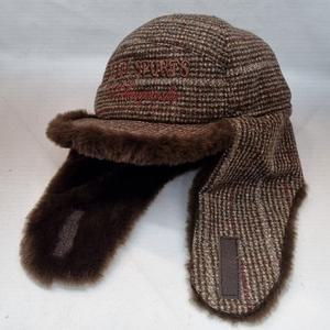 남성 체크 퍼 털 귀달이 방한 군밤 챙 모자