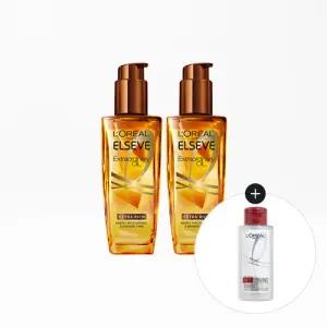 [로레알파리]엑스트라오디네리 오일 100ml 2개(타입선택)+샴푸 미니 100ml(랜덤)