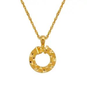 갤러리아 여자 순금 목걸이 체인 체크 링 24K 18.75g 18K장식