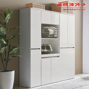 비바 플레인 키큰 1500 주방수납장 렌지대 세트 LPS015