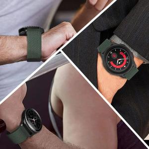 스마트 워치 시계 액세서리 스트랩 밴드 브레이드 솔로 루프 팔찌 삼성 호환 갤럭시 6 4 클래식 5 프로 액