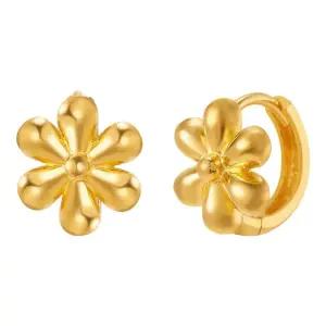 갤러리아 여자 순금 원터치 귀걸이 볼 플라워 24K 3.75g