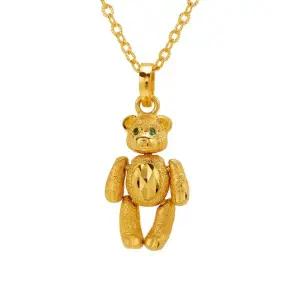 갤러리아 여자 순금 목걸이 수호 곰돌이 24K 11.25g 18K장식