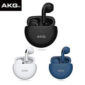 셀A_ AKG 프로 블루투스 무선 이어폰 헤드폰 TWS HiFi 스테레오 터치 컨트롤 게이머 헤드셋 소음 감소
