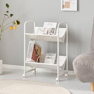 이동식 책꽂이 북카트 북트롤리 북트레일러 2단