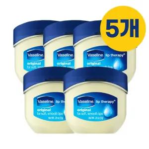5개) 바세린 립 테라피 미니자 오리지날 7g 립밤