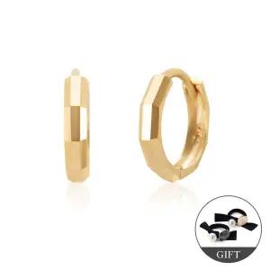 갤러리아 [모룬] (12월베스트) 14K 볼륨 뱀부 컷팅 원터치 링귀걸이 S 한쌍 MOE4