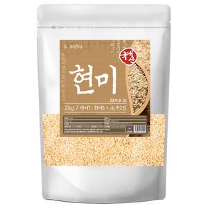 건강중심 국산 현미 쌀 2kg 메현미 잡곡