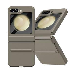 Z플립 케이스 신축성 힌지 에코 가죽 갤럭시 Z 플립 5 4 플랩 유리 스크린 필름