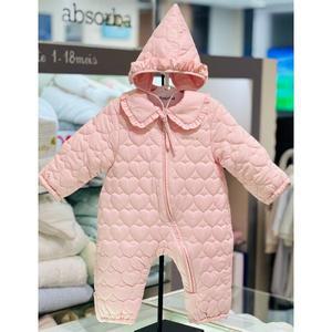 [압소바](의정부점)[압소바 임신출산백일돌선물] 리엘 약패딩 우주복(모자) (AZ522202)(24FW)연핑크