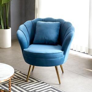 [공간미가구]릴리 1인 소파 북유럽 패브릭 모던 벨벳 골드 쇼파