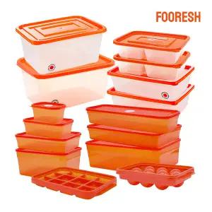 [푸레시] 김치보관 밀폐용기 신선박스 6500ml_오렌지