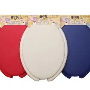 GTK변기시트(중 U형)/변기/시트/뚜껑/쿠션/커버/양변기/대형/카바/덮개/좌변기/화장실/U형