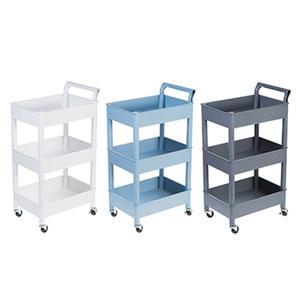 시스맥스 리템 트롤리 3단 바퀴 이동형 주방 카트 기저귀 화분 장남감 정리