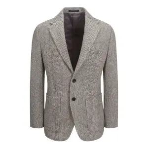 [롯데백화점]Fahrenheit 24FW 파렌하이트 울 블렌디드 헤링본 싱글 자켓 (FJEAX4110)