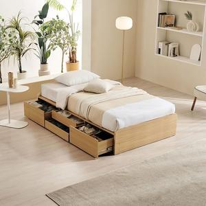 앤디 무헤드 4단서랍 멀티수납형 침대 프레임 SS슈퍼싱글