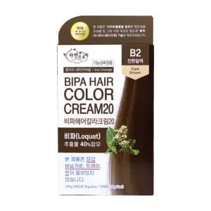 자연으로 비파 헤어컬러크림20 B2진한갈색 200ml 덕용