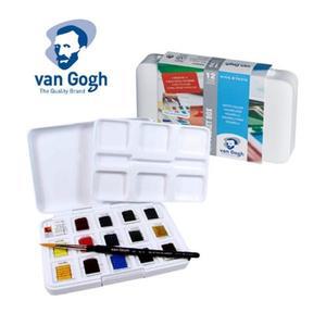 로얄탈렌스 반고흐 수채화 고체케익세트 12+3색