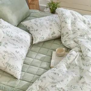 [파르페][파르페by알레르망] 가드닝 80수 고밀도 밍크극세사 차렵이불