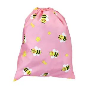 더해피 조리개 가방 꿀벌 핑크 파우치/신발/주머니/준비물/조리개백/신주머니/다용도백/실내화/초등학생
