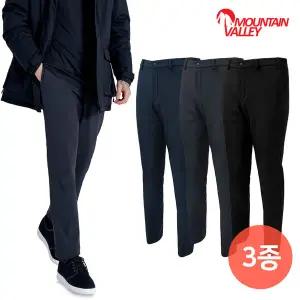 [마운틴벨리] 1+1+1 남성 겨울 75D 플리스 기모 본딩 기본팬츠 3종세트 MVP3457