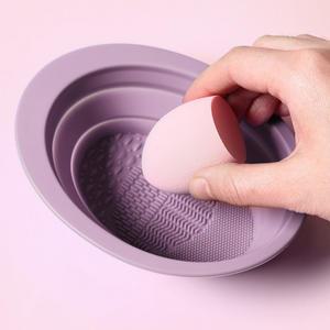 실리콘 브러쉬 빨래판 랜덤색상 퍼프 세척패드