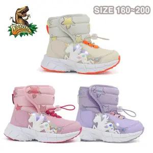 [다이노솔즈](본점)[토박스]다이노솔즈 라이팅 유니콘 밀키웨이 겨울 방한 패딩 부츠 DNKCE4TSMW11