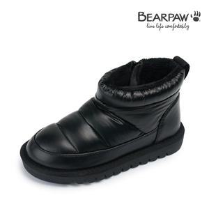 [베어파우](신세계 사우스시티)(BEARPAW) RIVER KIDS 키즈 양털 패딩 블랙 앵글 숏 부츠K2939001QD-K