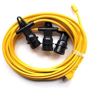 국산 오징어등 전등선 작업등 야외줄조명 3구 10M