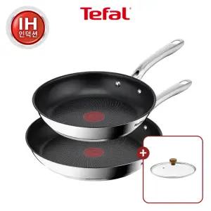 [테팔] 심플리쉐프 인덕션 프라이팬 2종(팬24+팬28)+우드뚜껑24
