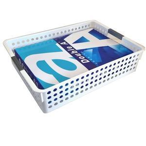 바스켓 손잡이 바구니 플라스틱 A4 사이즈 낮은 346x254x84mm