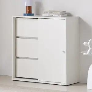 다비 3단 800 서랍 슬라이딩 슬림 틈새 수납장