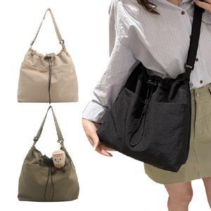 스트링 숄더백 캔버스백 천숄더백 직장인 캐쥬얼 손가방