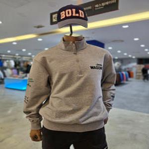 [지프] 왜고니어 소매프린트 반넥 맨투맨 티셔츠 JP1TSU840