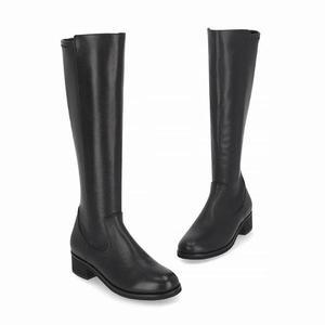 [ELCANTO]엘칸토 HC14 여성 쿠션굿 4CM 소가죽 백스판 베이직 롱부츠 LCWL01U34C (S19771148)