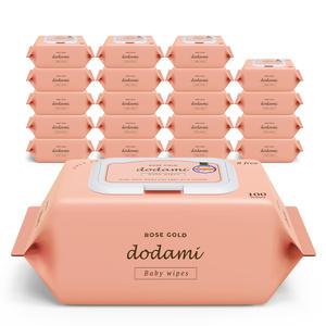 도담이 로즈골드 엠보싱 아기물티슈 캡형 100매 20팩
