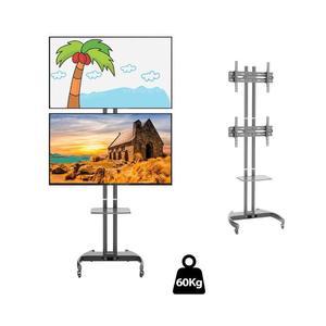 [BZFJL9LK_51BP]듀얼 TV 스탠드 티비 모니터 거치대 70in