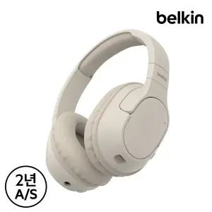 [벨킨] 사운드폼 서라운드 오버이어 무선 블루투스 헤드폰 AUD009 고속충전 멀티포인트 지원