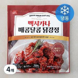 멕시카나 매콤달콤 닭강정 (냉동), 500g, 4개 one option