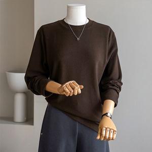 (안나앤플러스) A. 푸딩 라운드 기모 티셔츠[티셔츠C1216H02] 빅사이즈