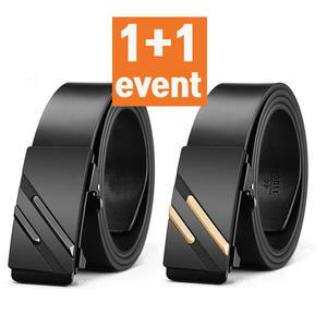 2PCS 소가죽 남성 남자 정장 벨트 캐주얼 허리띠 벨트선물