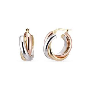 [도로시] 14k 볼륨 트리플 링귀걸이