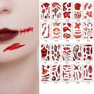 (이거찜) 타투 스티커 좀비 분장 (5+5) 10장세트-WB27CB8