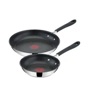 [롯데백화점]테팔 테팔 인덕션 스테인리스 스틸 제이미 올리버 퀵앤이지 프라이팬 20cm+28cm