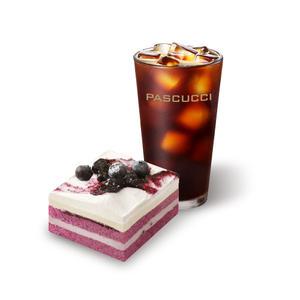 파스쿠찌 아메리카노(R)+카사타요거트 블루베리(조각)