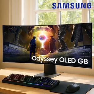 삼성전자 오디세이 G8 34인치 OLED 스마트 게이밍모니터 LS34DG852SKXKR WQHD 0.03ms 175Hz OTT 스마트리모컨