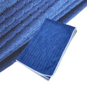 제이오마켓 초극세사 고중량 사각 특봉 바둑걸레 40x60 블루 20P/청소용 주방 세차 극세사 손걸레 보루 융 요술 행주