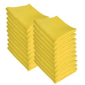 제이오마켓 초극세사 경편 2합 이지타올 40X40 옐로우 20P/청소용 주방 세차 극세사 손걸레 보루 융 요술 행주