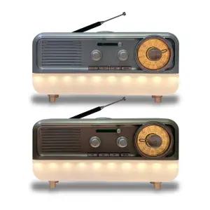 사운드매지션 블루투스 라디오 무드등 레트로 스피커